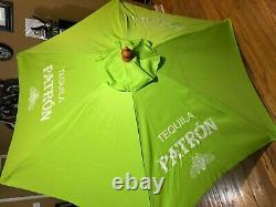 Patron Tequila Lime Green Outdoor Patio Umbrella Man Cave Decor Deck Porch 7 Ft