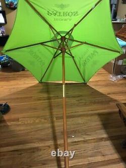 Patron Tequila Lime Green Outdoor Patio Umbrella Man Cave Decor Deck Porch 7 Ft