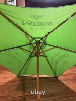 Patron Tequila Lime Green Outdoor Patio Umbrella Man Cave Decor Deck Porch 7 Ft