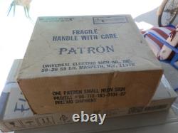 Patron Tequila Neon Sign Brand New In Original Box Rare Collectible