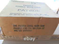 Patron Tequila Neon Sign Brand New In Original Box Rare Collectible