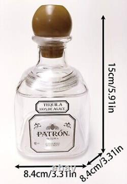 Patron Tequila Plastic Acrylic Clear Drink Cups Bottle Lot PARTY PACK straws