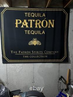 Patrón Tequila The Collection Distillery Sign Black & Gold Banner