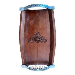 Patron Tequila Vintage Wooden Serving Rectangle Tray RARE FIND