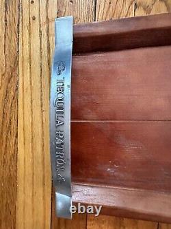 Patron Tequila Vintage Wooden Serving Rectangle Tray RARE FIND