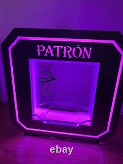 Patron Tequila Wireless Multi color Bottle Presenter. Rare Find!' 7 Colors