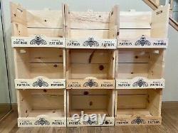 Patron Tequila Wooden Crates Set of 3