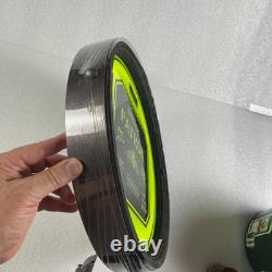 Patrón Tequila lighted round sign 15 Green Wood & Metal Barrel hoop frame