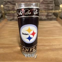 Pittsburgh Steelers Collectible Revolver Tequila Gun Bottle Stand 6 Shot Glasses