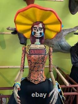 Pre-Owned Cazadores Tequila Day Of The Dead Life Size Female Store Display