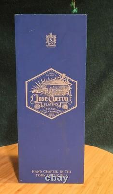 Pre-owned Jose Cuervo Reserva De La Familia Platino Rare Blue Wood Box Display