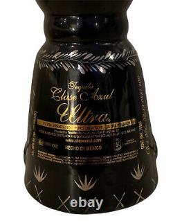RARE Clase Azul Anejo Tequila Black/Silver 750ml Bottle (Empty)