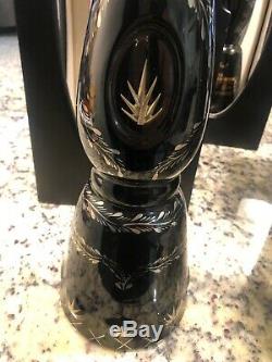RARE Clase Azul Ultra Anejo Tequila Blk/Slv/Plt/Gld Bottle (EMPTY) with case
