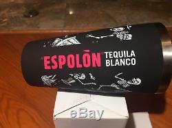 RARE- ESPOLON TEQUILA COCKTAIL SHAKER Skeletons & rooster