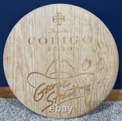 RARE George Straight Codigo 1530 Tequila 19 Wide Solid Whiskey/Wine Barrel Top