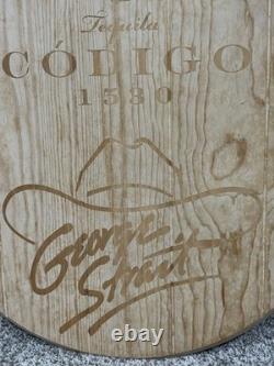 RARE George Straight Codigo 1530 Tequila 19 Wide Solid Whiskey/Wine Barrel Top