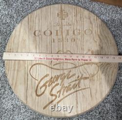 RARE George Straight Codigo 1530 Tequila 19 Wide Solid Whiskey/Wine Barrel Top