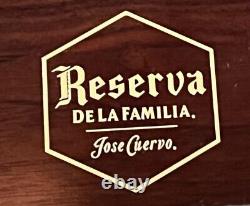 RARE Jose Cuervo Reserva De La Familia Tequila Wood Tasting / Serving Tray Set