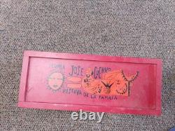 RARE! Jose Cuervo Reserva De La Familia Tequila Wooden Box 1996 Original Bottle