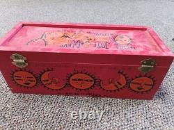 RARE! Jose Cuervo Reserva De La Familia Tequila Wooden Box 1996 Original Bottle