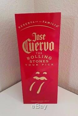 RARE! Jose Cuervo Tequila Reserva de La Familia 2001 Rolling Stones Tour Box