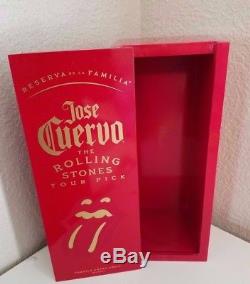 RARE! Jose Cuervo Tequila Reserva de La Familia 2001 Rolling Stones Tour Box