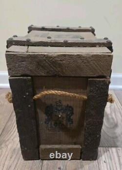 RARE Jose Cuervo Wooden Crate Wood and metal hinged Jose Cuervo tequila
