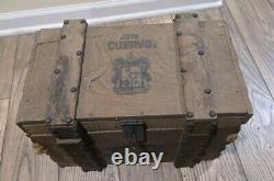 RARE Jose Cuervo Wooden Crate Wood and metal hinged Jose Cuervo tequila