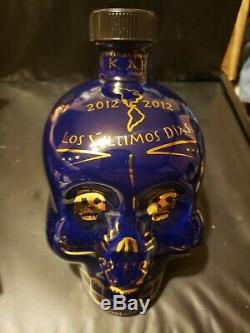 RARE Kah Skull Tequila Bottle Limited Edition Los Ultimos Dias 14,513/18,000 EX+