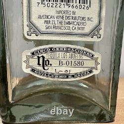 RARE Los Abuelos Fortaleza Lot 1 Blanco Empty Tequila Bottle Lote NOM 1493