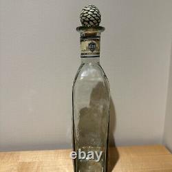 RARE Los Abuelos Fortaleza Lot 1 Blanco Empty Tequila Bottle Lote NOM 1493