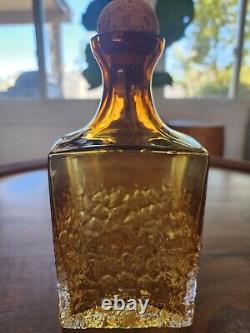 RARE Patron Tequila Amber Yellow Decanter Bottle