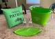 Rare Patron Tequila Gift Set Green Bucket Pillow Replica 375ml Bottle Beach Ball