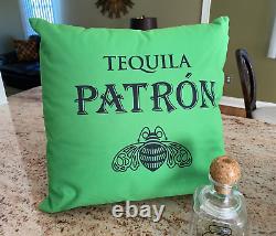 RARE Patron Tequila Gift Set Green Bucket Pillow Replica 375ml Bottle Beach Ball