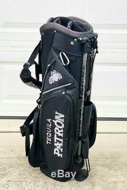 RARE Patron Tequila Golf Bag Stand 7 Way Black NEW