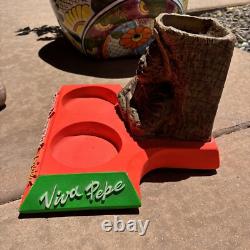 RARE Pepe Lopez Tequila Bottle Holder Made In Michigan, USA Collectible Vintage