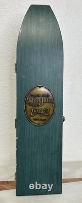RARE Vintage Don Julio 1942 Tequila Green Wooden Coffin Box Display Case ONLY