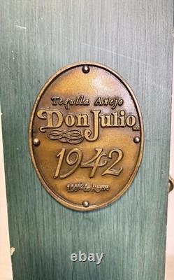 RARE Vintage Don Julio 1942 Tequila Green Wooden Coffin Box Display Case ONLY