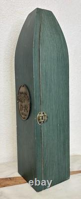 RARE Vintage Don Julio 1942 Tequila Green Wooden Coffin Box Display Case ONLY