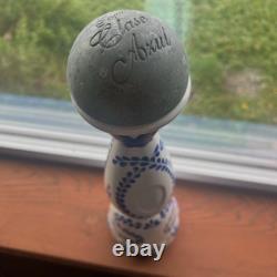 Rare CLASE AZUL Tequila Ceramic Liquor Bottle Hand Painted Silver Top 15 750ml
