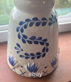 Rare CLASE AZUL Tequila Ceramic Liquor Bottle Hand Painted Silver Top 15 750ml