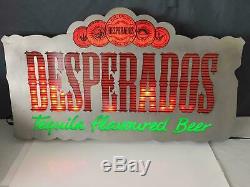 Rare Desperados light sign beer working music movement tequila flavoured