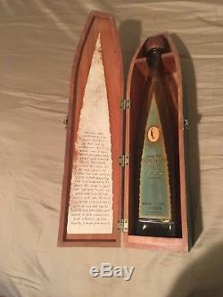 Rare Don Julio Anejo Tequila 1942 Green Coffin Wooden Box