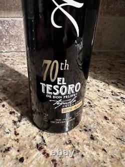 Rare El Tesoro De Don Felipe 70th Anniversary Extra Anejo Tequila Bottle