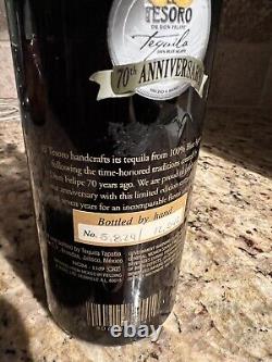 Rare El Tesoro De Don Felipe 70th Anniversary Extra Anejo Tequila Bottle