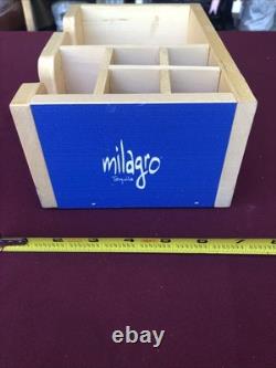 Rare? Halloween Milagro Tequila Ad Wood Caddy Artist Neuzz Miquel Mejia