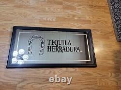 Rare Herradura Tequila Bar Mirror Sign 100% Agave Tequilero