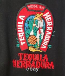 Rare Herradura Tequila Leather Jacket Vintage L Mario Monetti