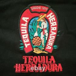 Rare Herradura Tequila Leather Jacket Vintage XL Mario Monetti az