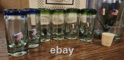 Rare Hipolito Gutierrez Cinco de Mayo Portland Tequila Decanter Glasses Tonala